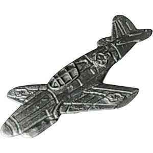 P-40 Warhawk Hat, Lapel, Brooch Pin – Patinated Silver, 1-1/2" x 5/8"